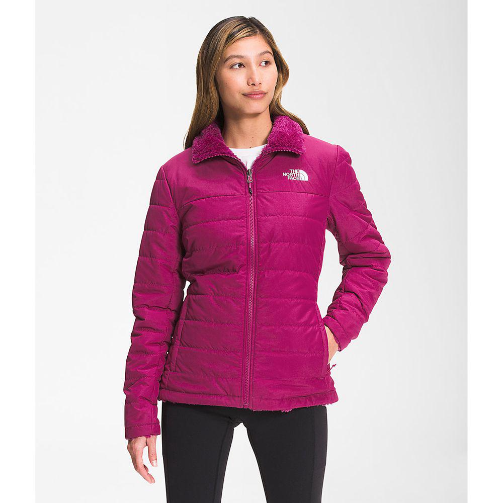 The North Face Mossbud Insulated Reversible Γυναικεια Αδιάβροχα Μπουφάν - Ροζ (XNHU48906)